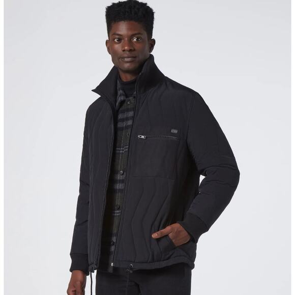 NWT $225 Andrew Marc Floyd Quilted Bomber Jacket, Black, Men’s 2XL - Picture 1 of 12